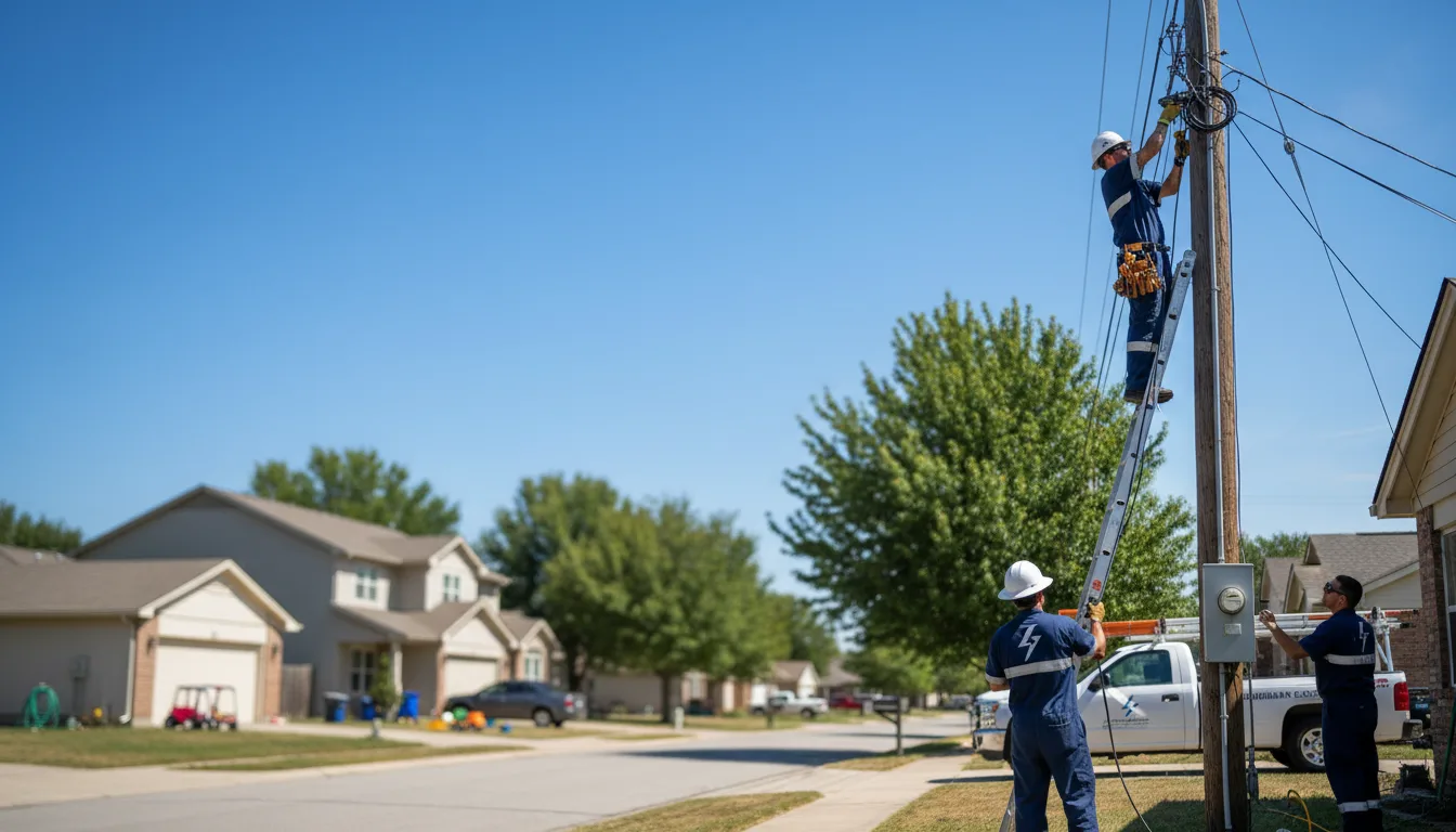 Residential electrician providing installation services in Saint David, AZ